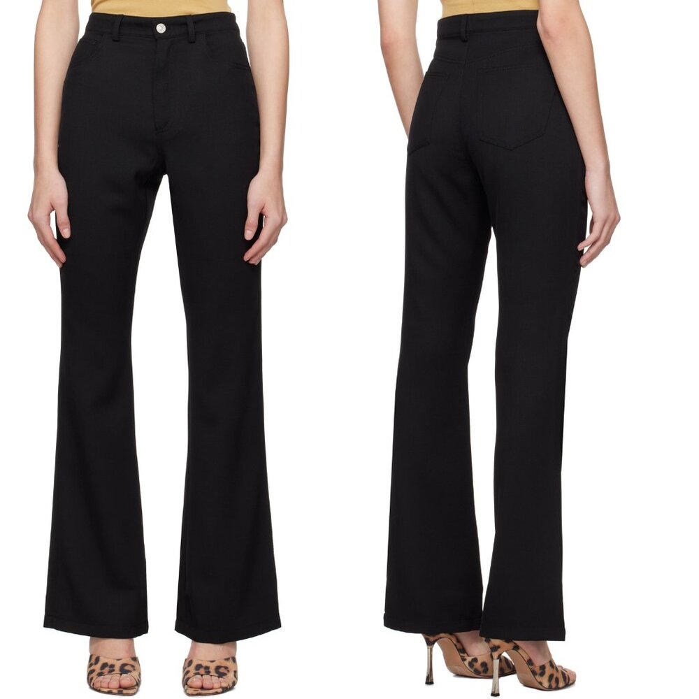 Nwt New $425 Re/Done Black Riding Wool Trouser Jeans Size 29